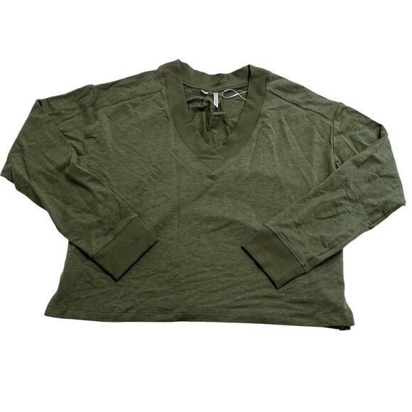 Travis Mathew Cloud French Terry Pullover Sweatshirt in Heather Clover - Picture 1 of 4